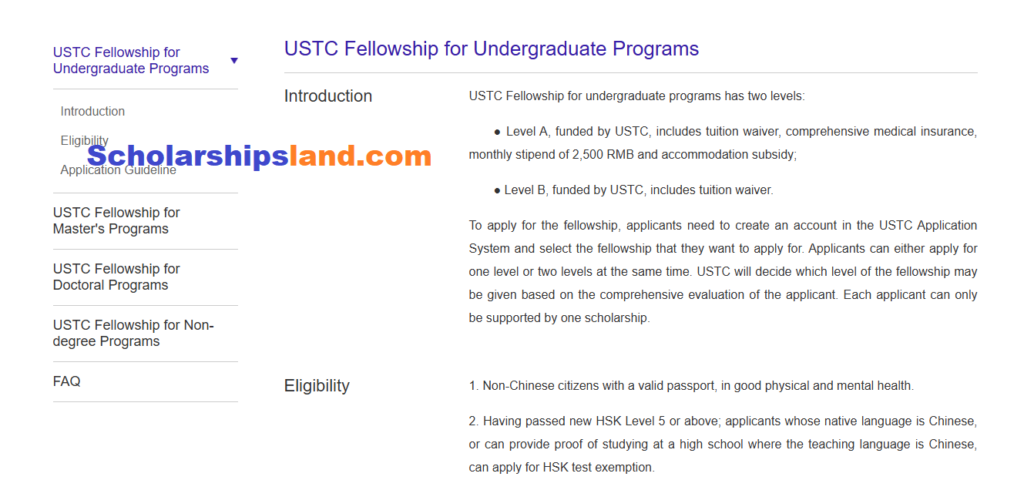 USTC Research Internship Program in China 2027
