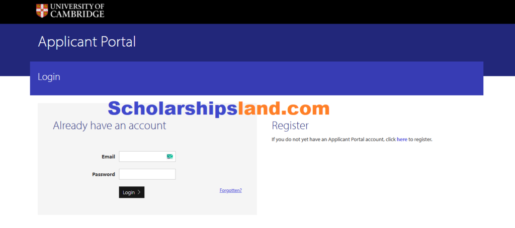 University of Cambridge Scholarships 2027