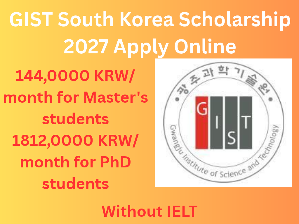 GIST South Korea Scholarship 2027