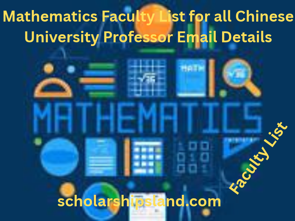 Mathematics Faculty List for all Chinese