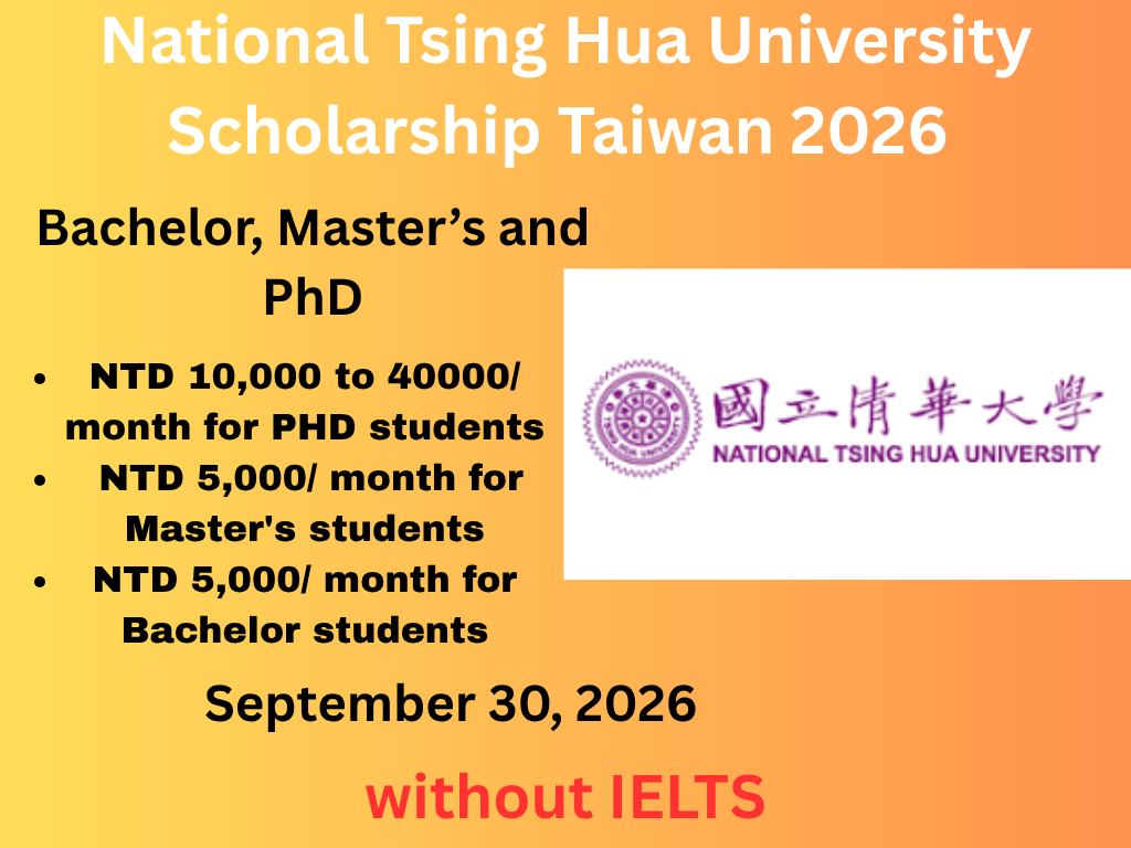 National Tsing Hua University Scholarship Taiwan 2026