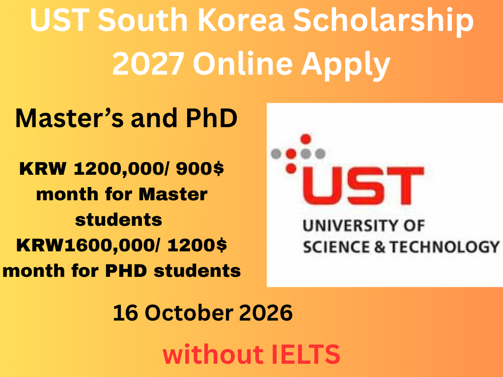 UST South Korea Scholarship 2027