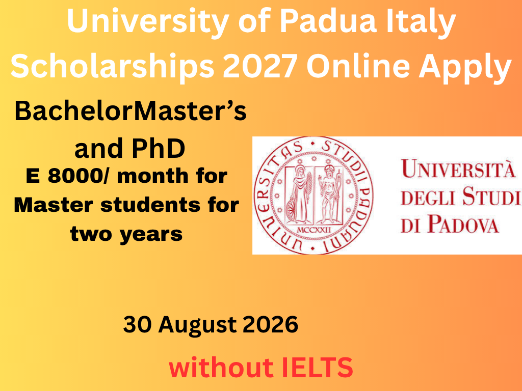 University of Padua Italy Scholarships 2027