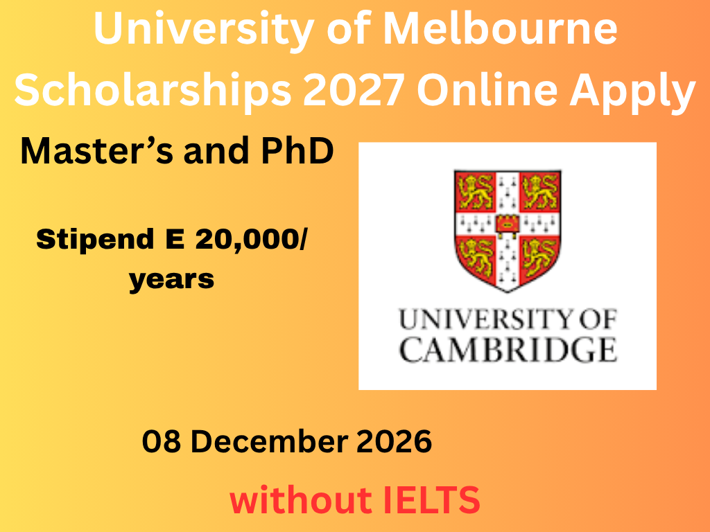 University of Cambridge Scholarships 2027