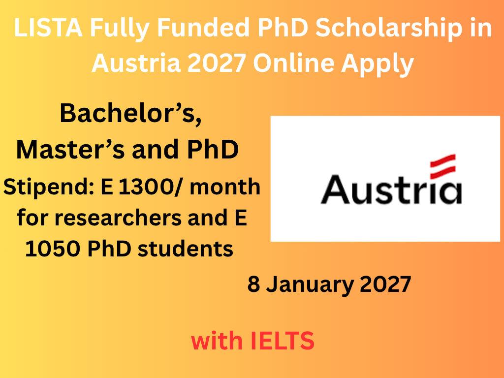 ISTA Fully Funded PhD Scholarship in Austria 2027