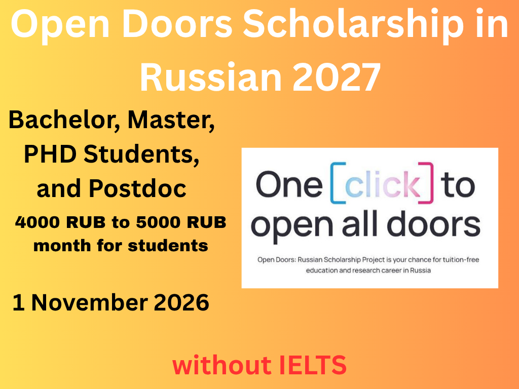 Open Doors Scholarship in Russian 2027