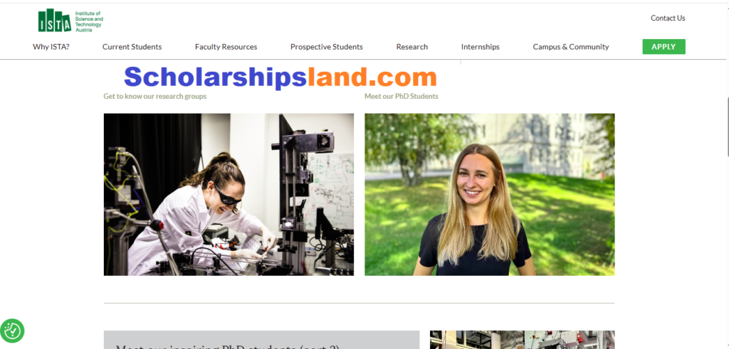 ISTA Fully Funded PhD Scholarship in Austria 2027