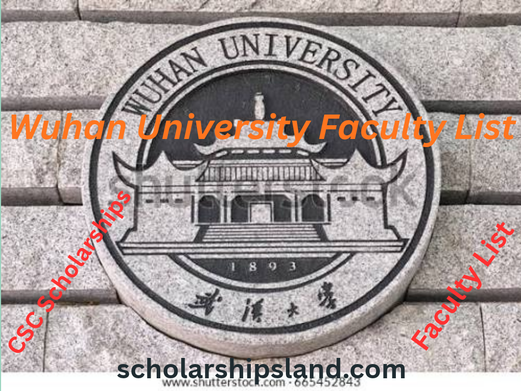 Wuhan University Faculty List and Professors