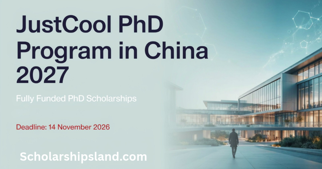 JustCool PhD Program in China 2027