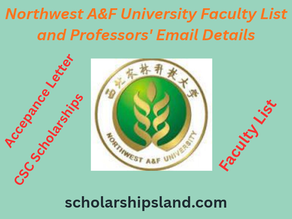 Northwest A&F University Faculty List