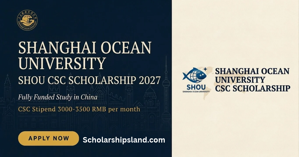 Shanghai Ocean University SHOU CSC Scholarship 2027